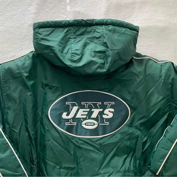 Vintage Reversible Starter Puffer Jacket New York Jets Size L - Picture 3 of 9